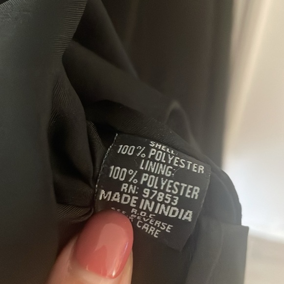 EUC JKara Black Dress with white floral beeding Size 16 - Picture 11 of 13